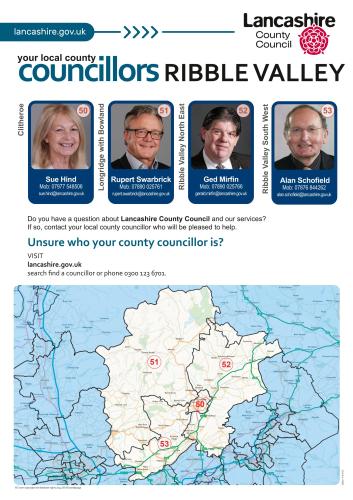 Ribble Valley Lancashire County Councillors