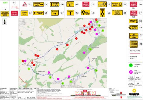 SABDEN ROAD, WHALLEY, RIBBLE VALLEY - TEMPORARY PROHIBITION OF THROUGH TRAFFIC - 3rd December 2024